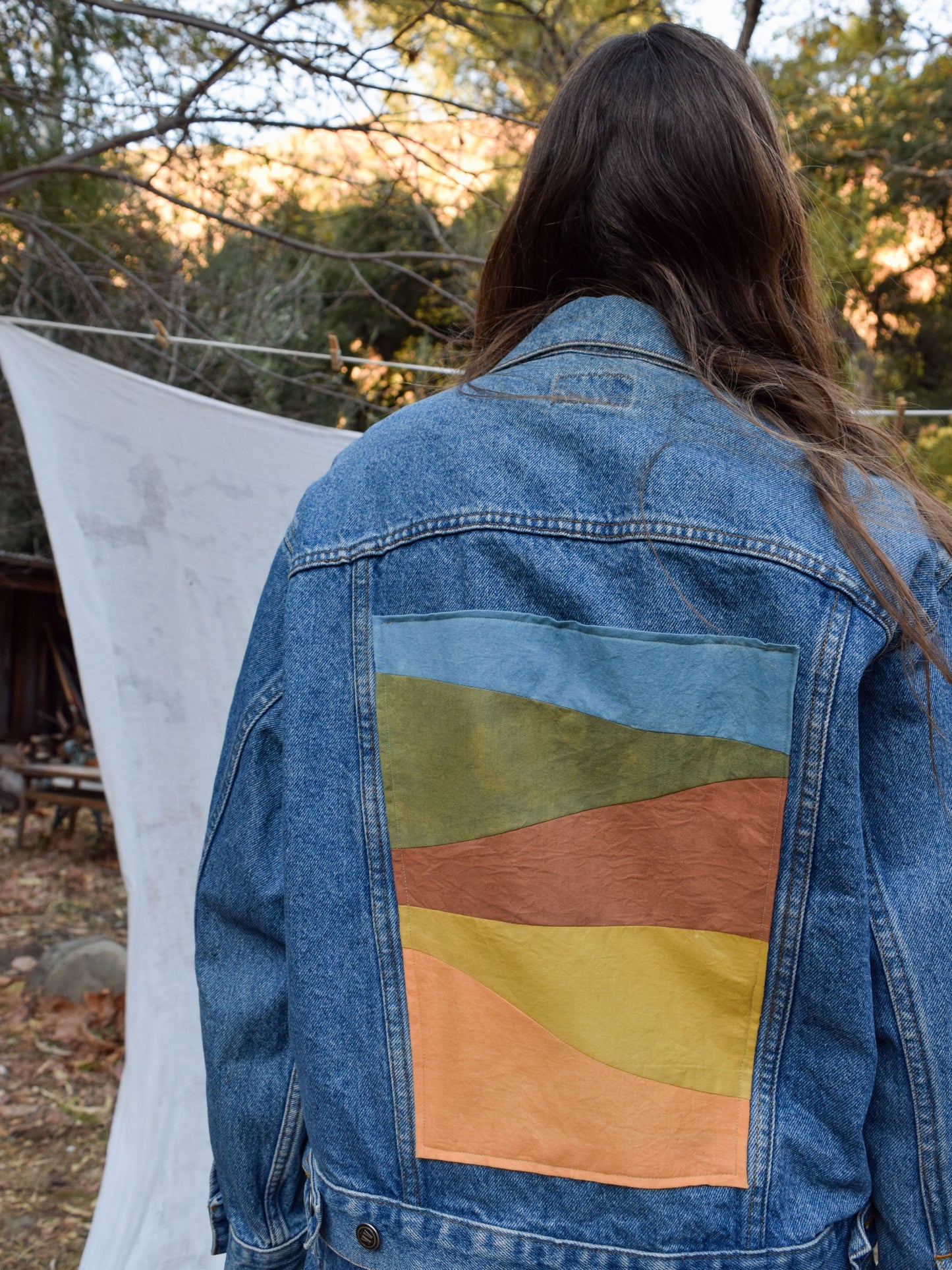 Sunset Landscape Denim Jacket