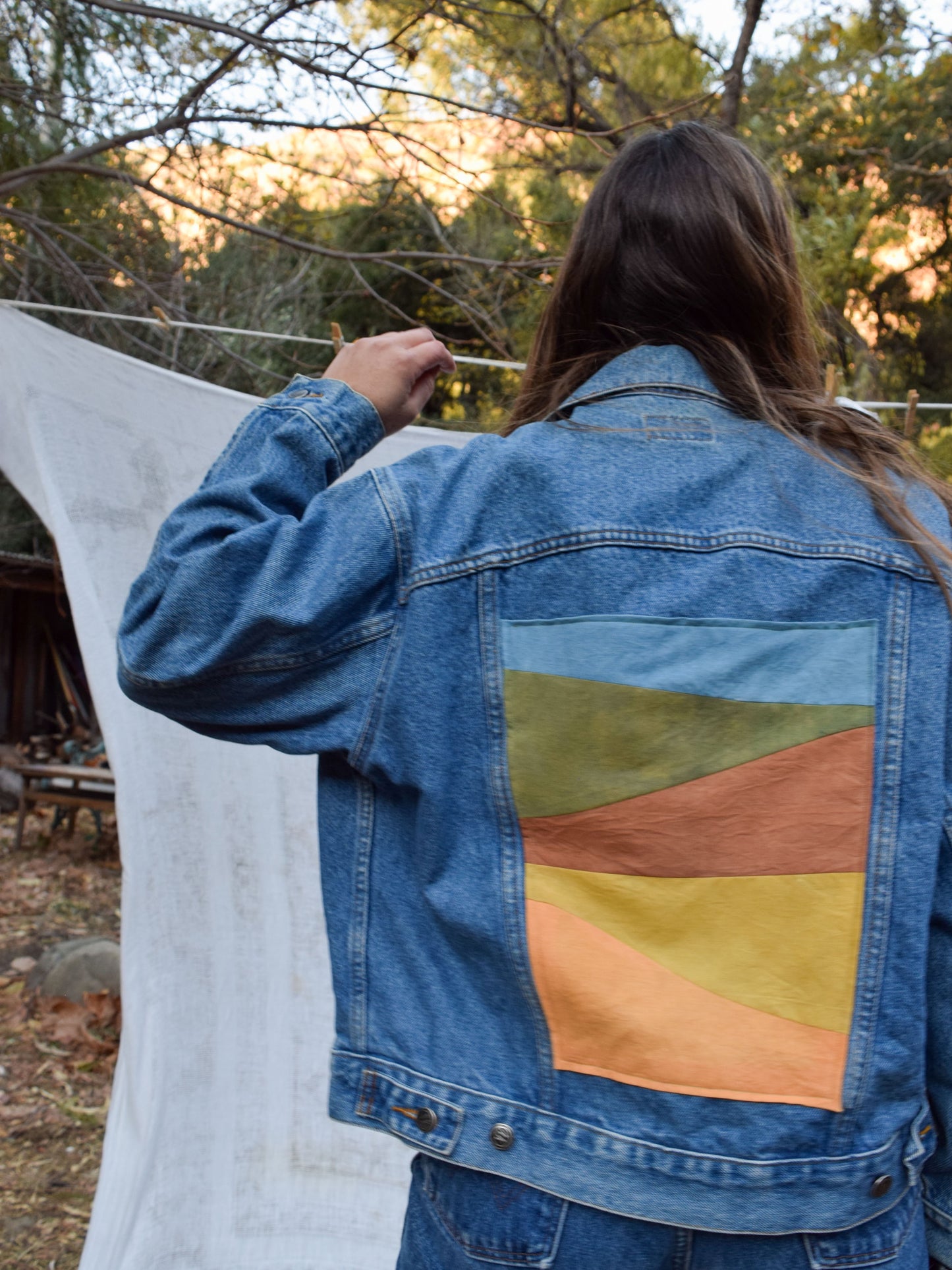 Sunset Landscape Denim Jacket