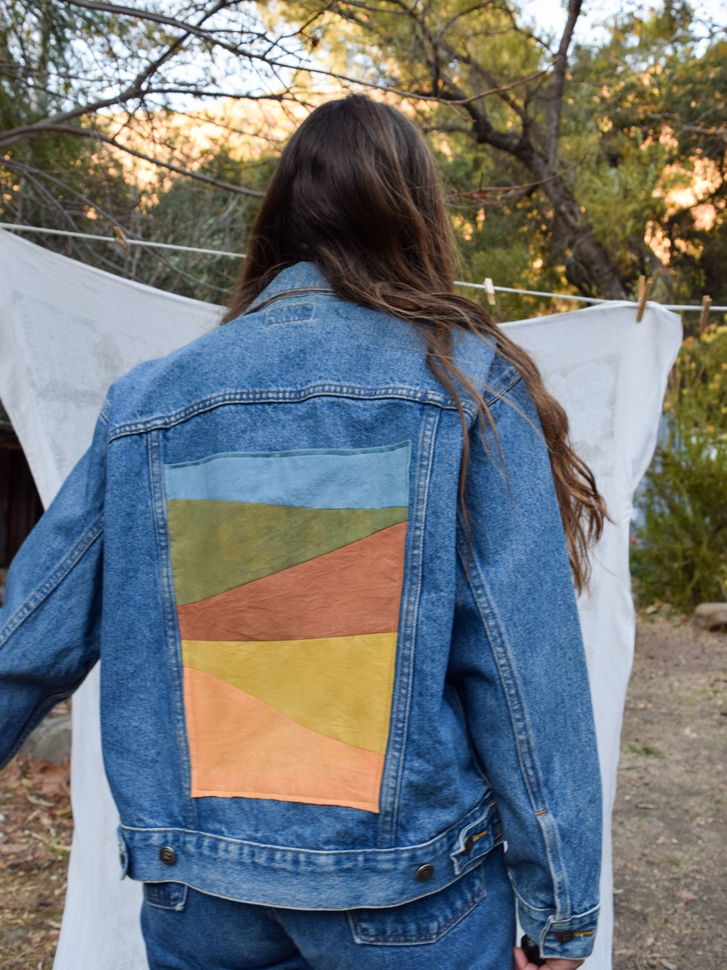 Sunset Landscape Denim Jacket