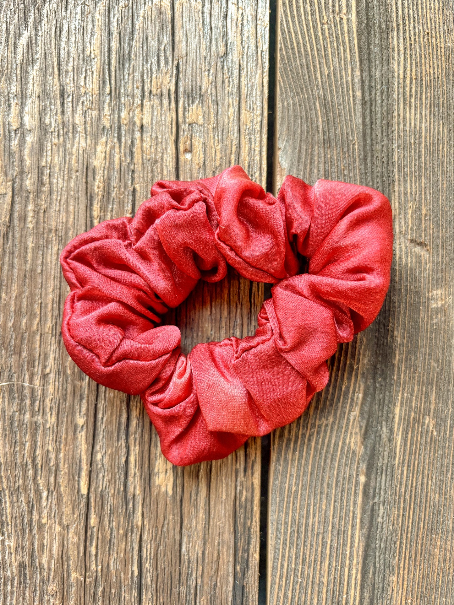 Plant Dyed Silk Scrunchie