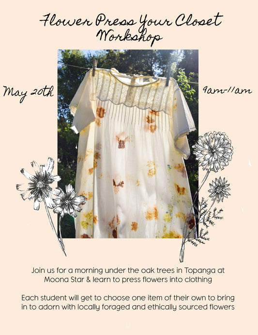 Flower Press Your Closet Workshop