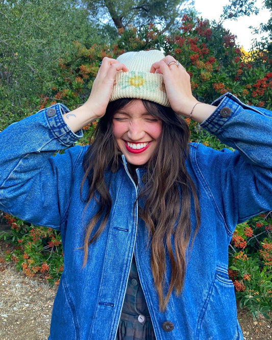 Flower Pressed Beanie