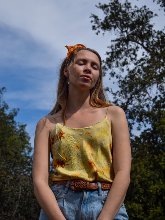 Black Sage Silk Bundle Dyed Tank