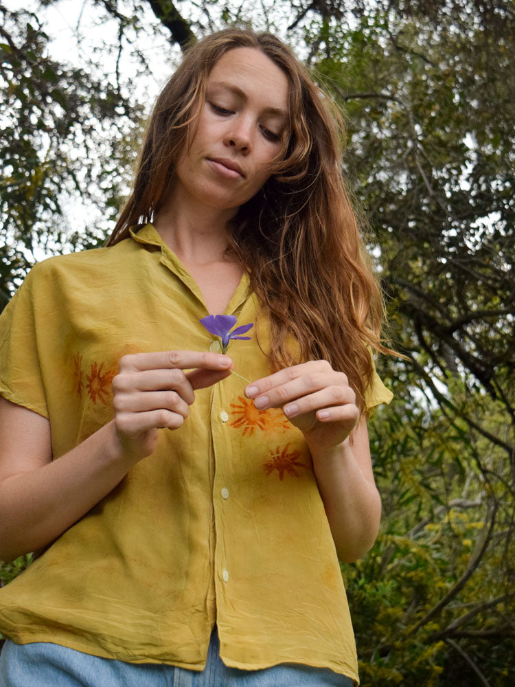 Sagebrush Silk Bundle Dyed Blouse
