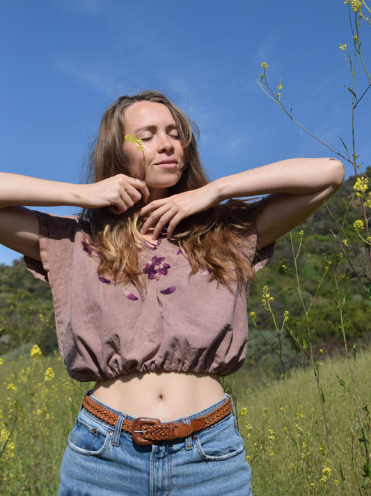 Cutch & Logwood Huipil Crop