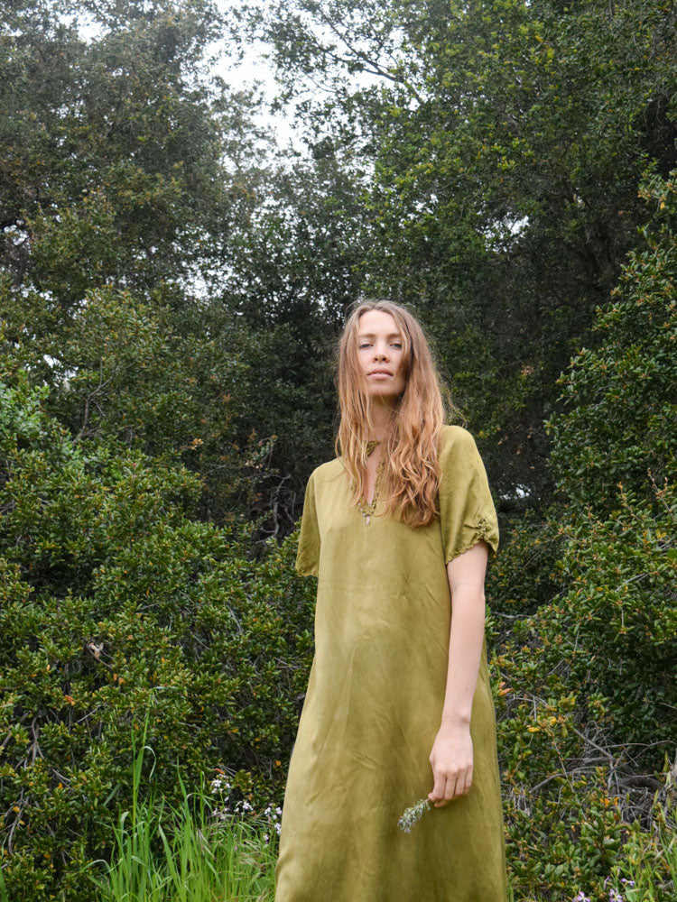 Dyer's Polypore Silk Shift Dress