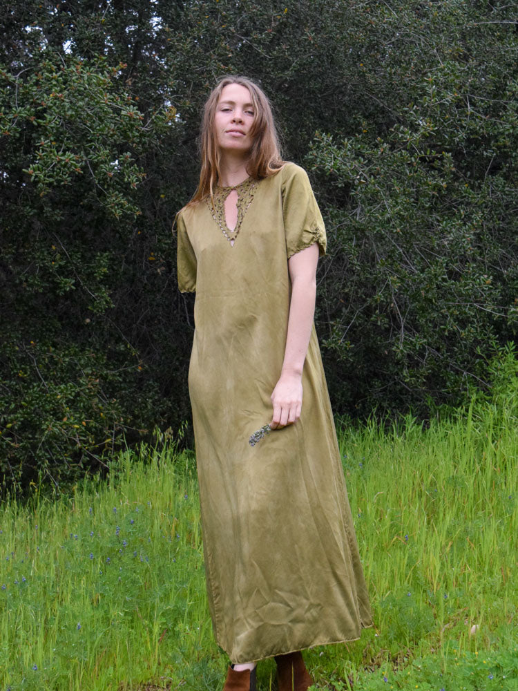 Dyer's Polypore Silk Shift Dress