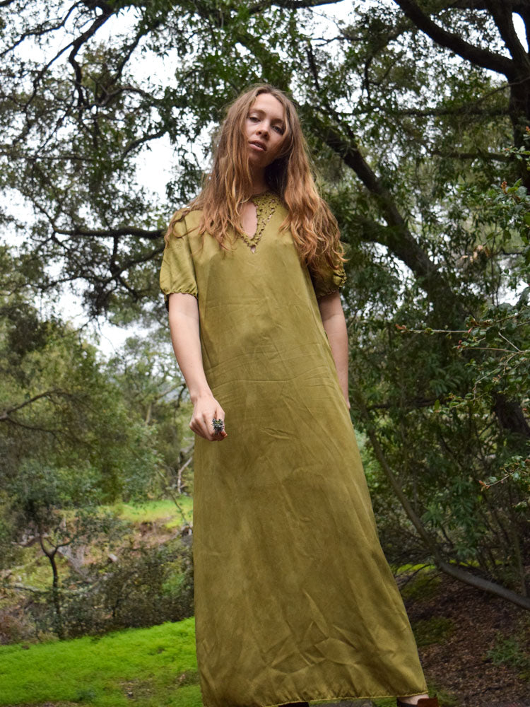 Dyer's Polypore Silk Shift Dress