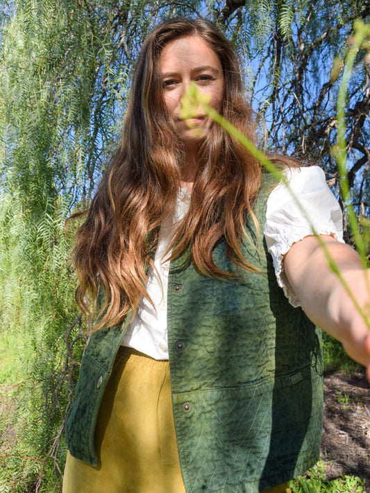 Indigo & Marigold Quilted Vest