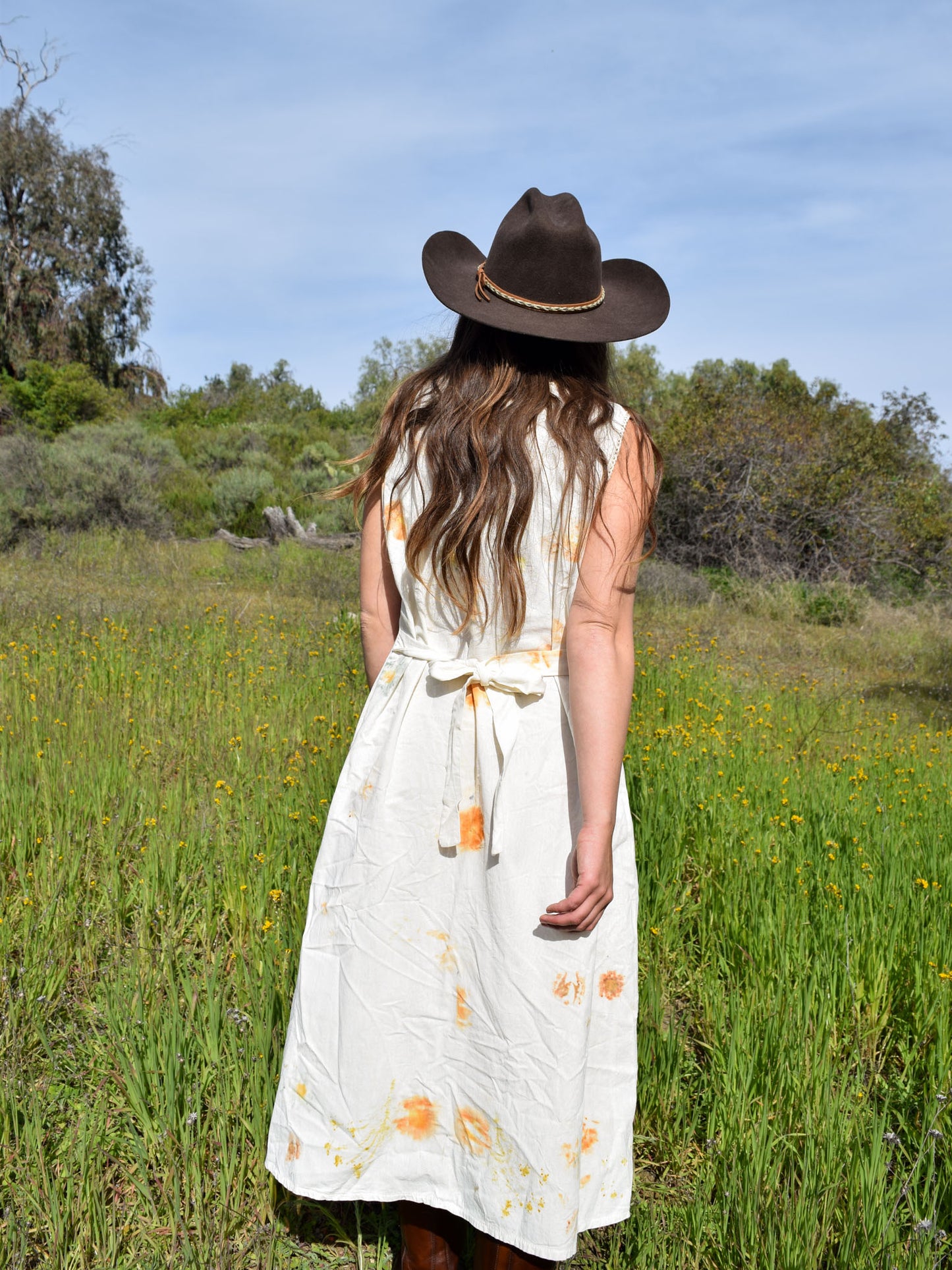 Flower Bundled & Embroidered Rainbow Dress