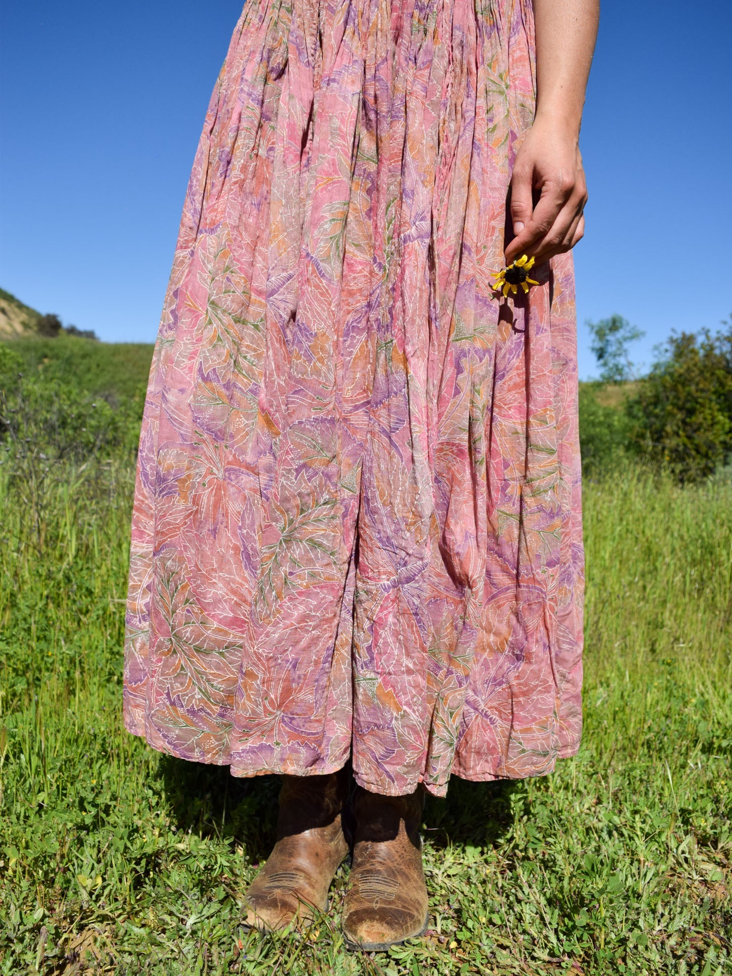 Lac & Cutch Floral Gauze Skirt