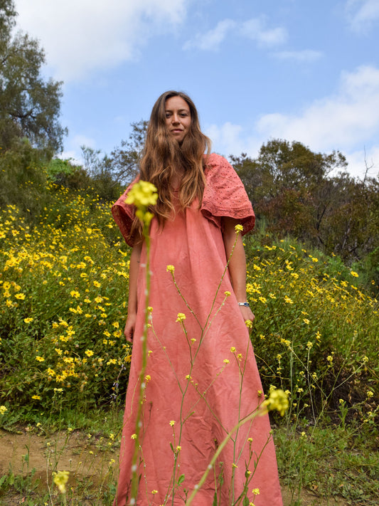 Madder Eyelet Butterfly Sleeve Dress