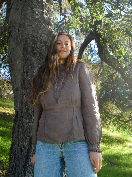 Sequoia Linen & Lace Blouse