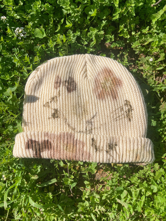 Flower Pressed Beanie - Dandelion
