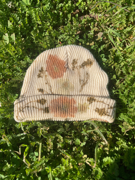 Flower Pressed Beanie - Lupine