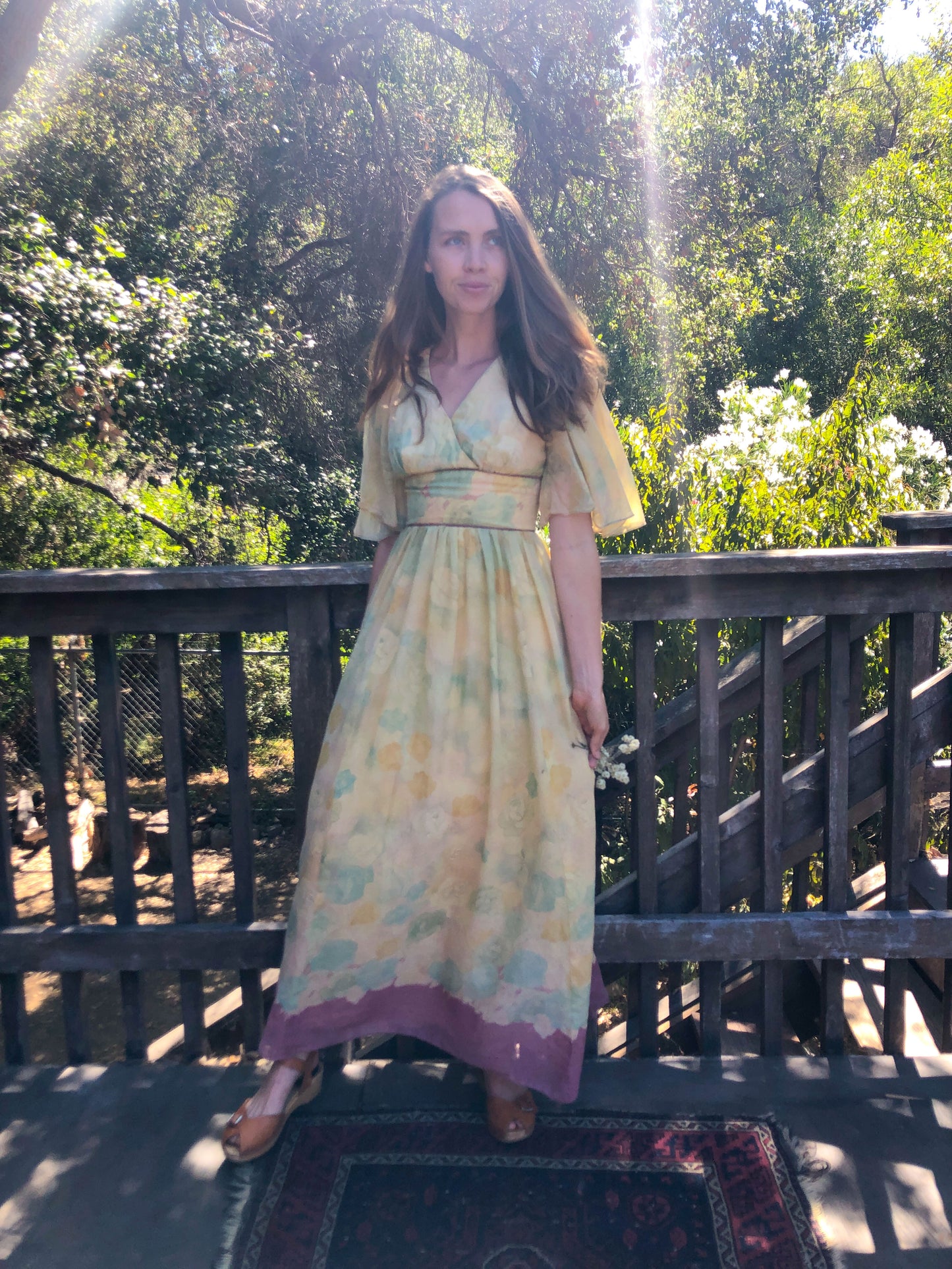 Marigold Lightweight Cotton Floral Dress