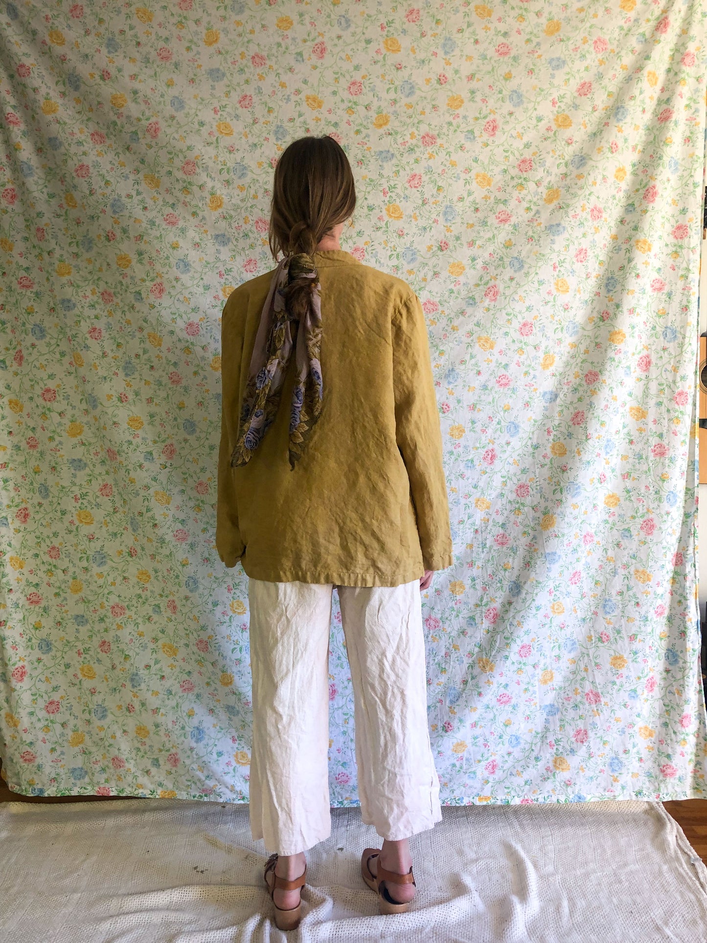 Marigold and Walnut Cotton Day Jacket
