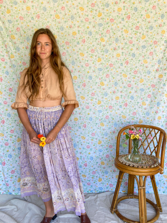 Cutch Cropped Dirndl Top