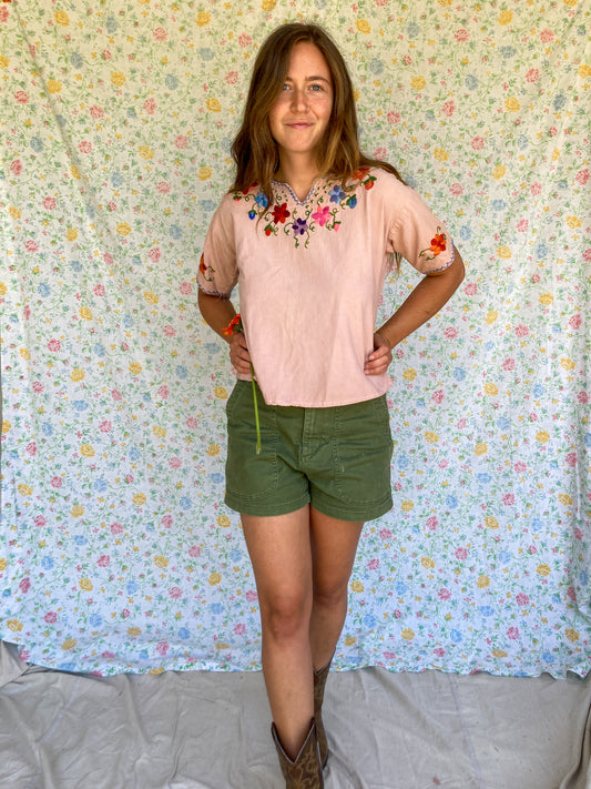 Cutch Bright Embrodiered Huipil