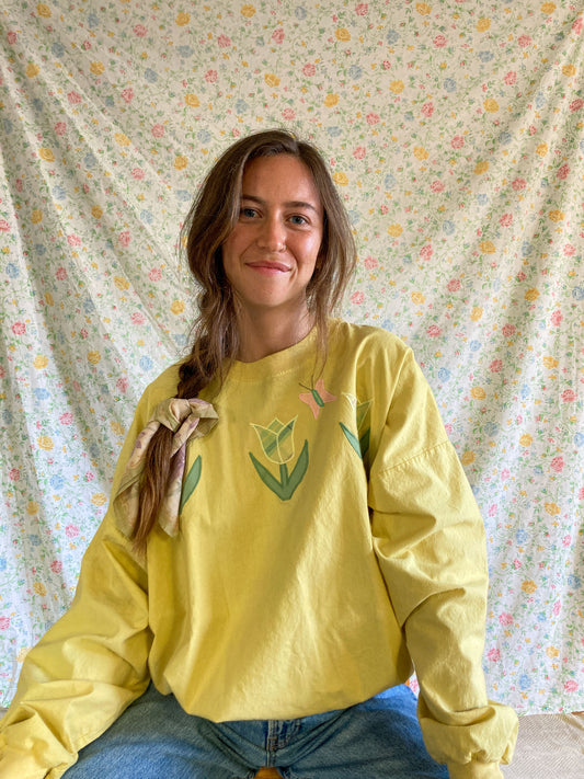 Marigold Flower Patch Sweatshirt