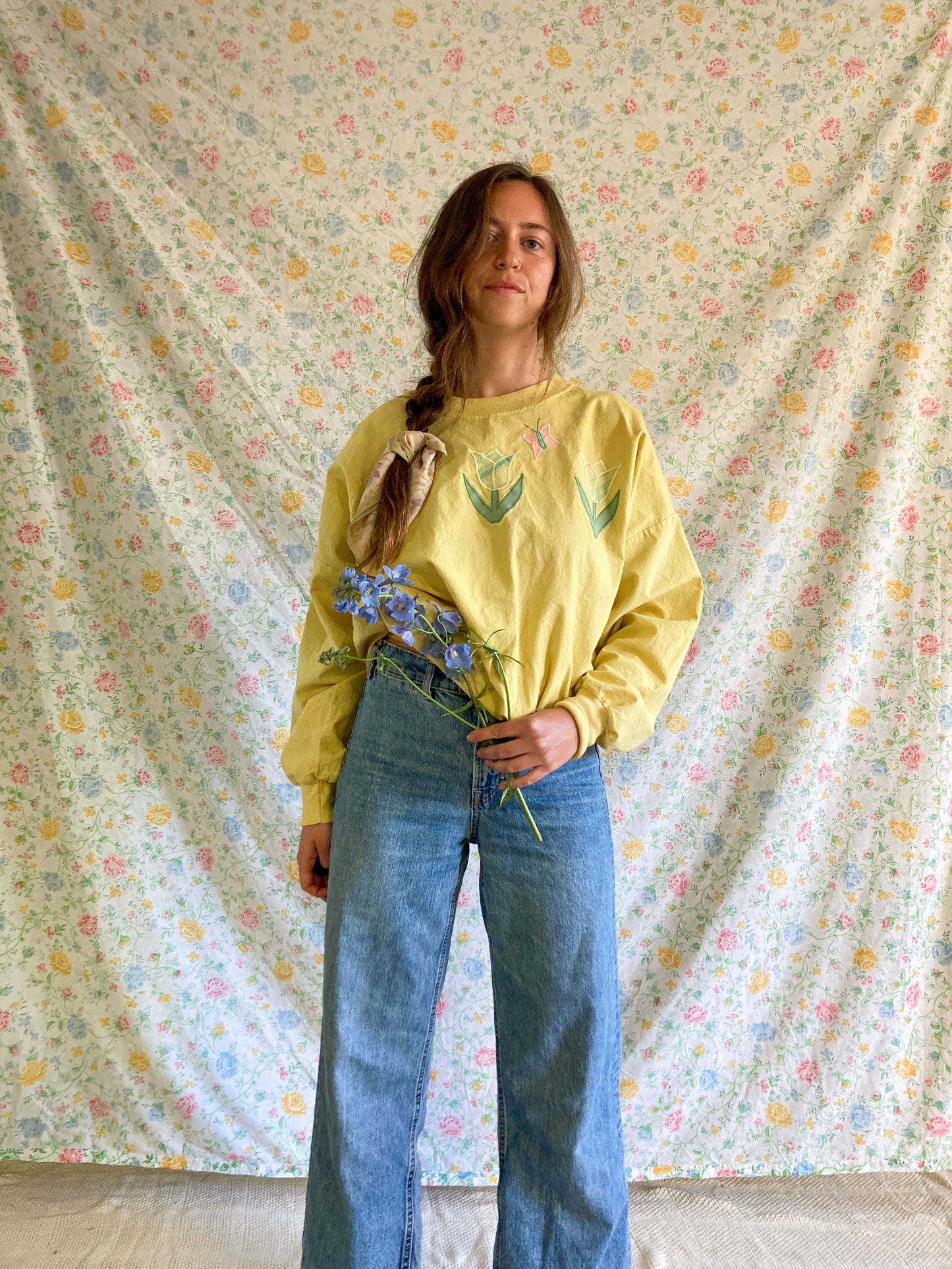 Marigold Flower Patch Sweatshirt