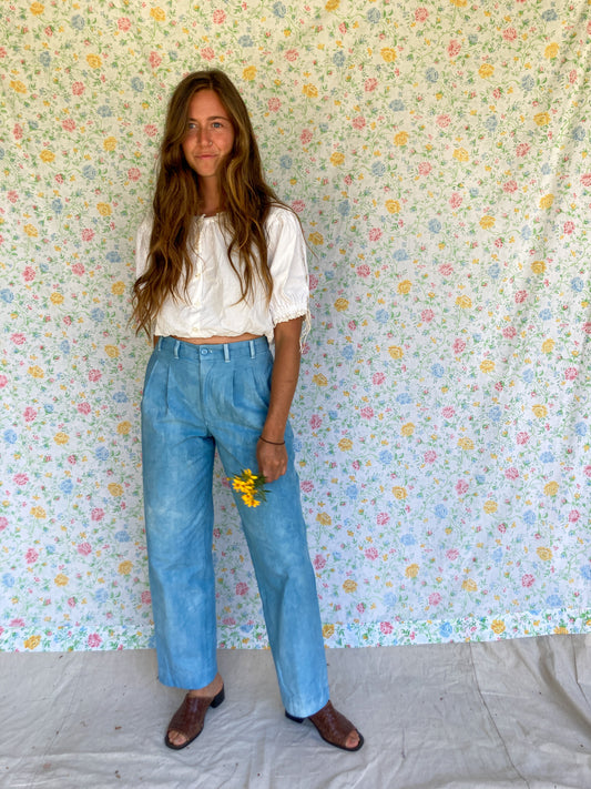 Indigo Canvas Trousers