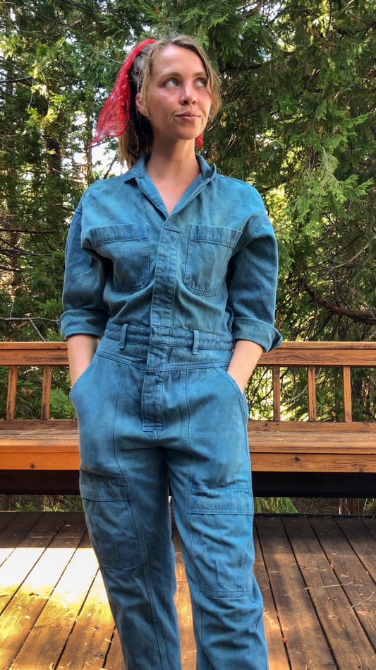 Indigo Utility Jumpsuit