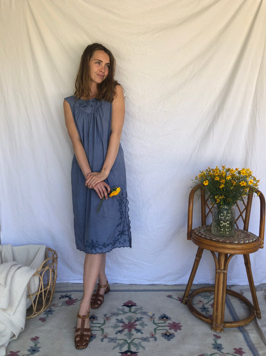 Indigo Cornflower Dress