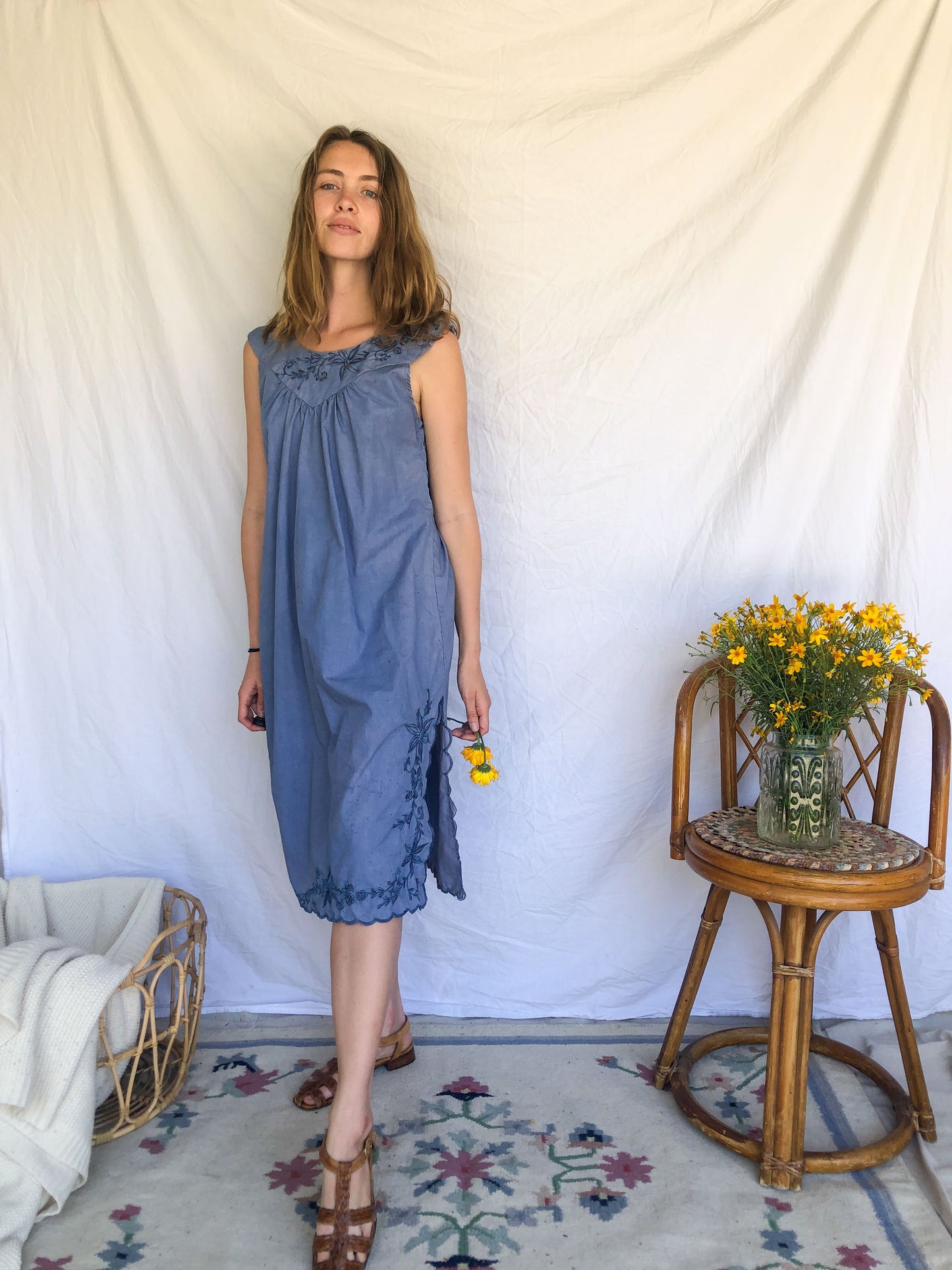 Indigo Cornflower Dress