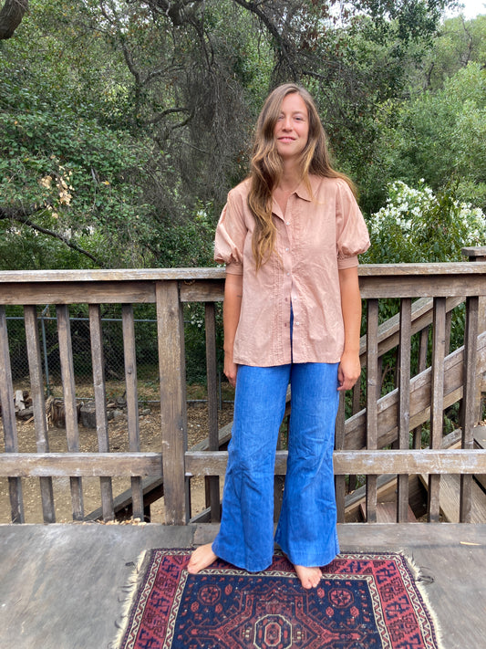 Plum Laura Ashley Collared Blouse