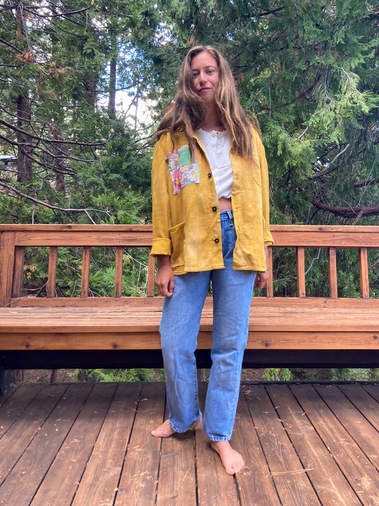 Marigold Patchwork Workwear Jacket
