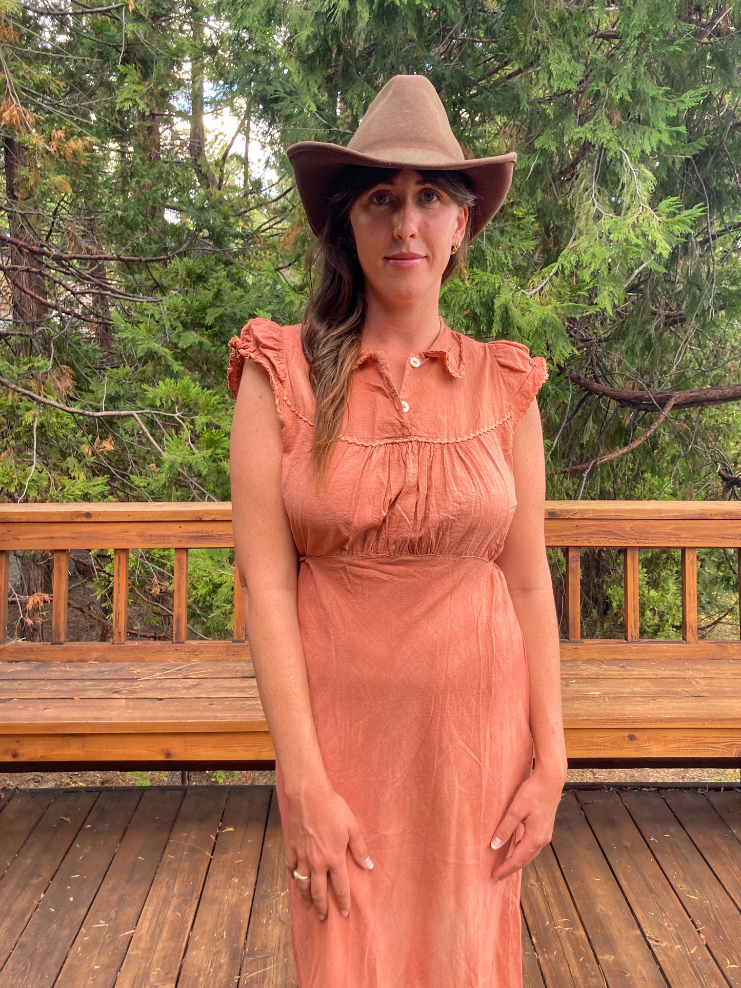 Madder Gauze Prairie Dress