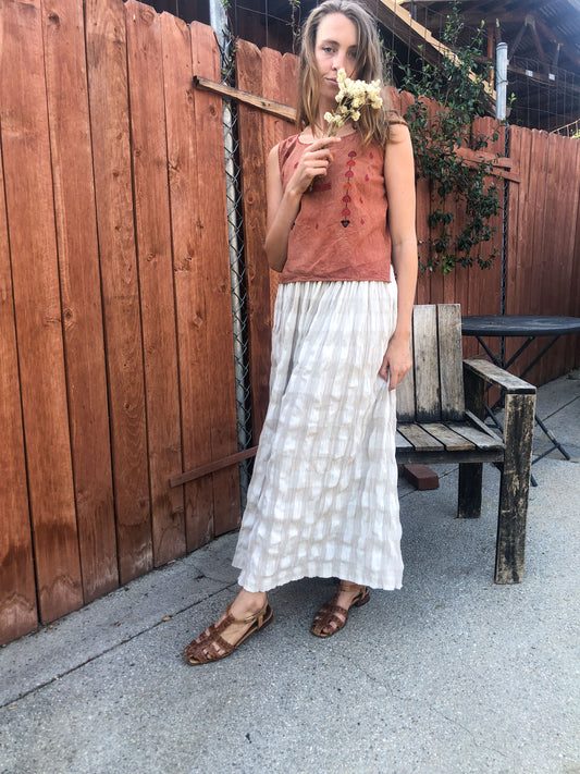 Madder Embroidered Tank