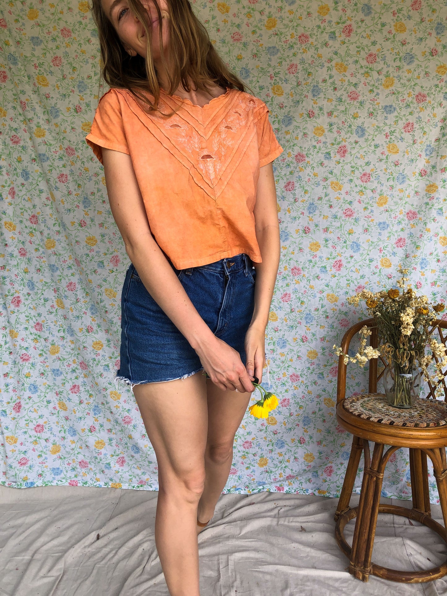 Marigold & Madder Back Button Blouse