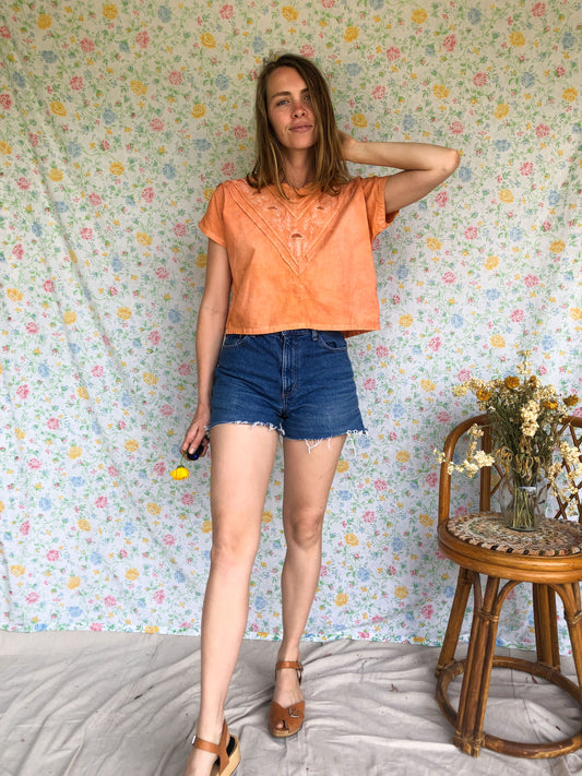 Marigold & Madder Back Button Blouse