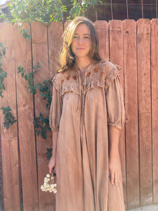 Cutch Flower Pressed Cottage Dress