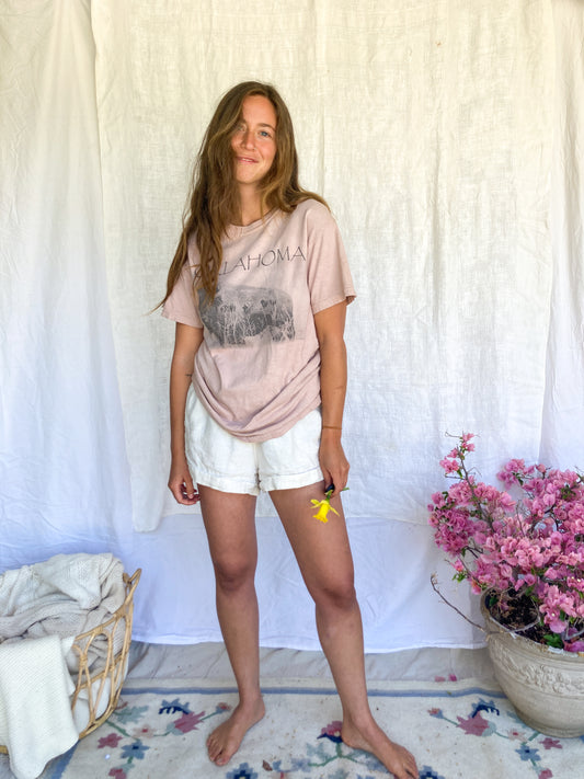 Plum Oklahoma Bison Tee