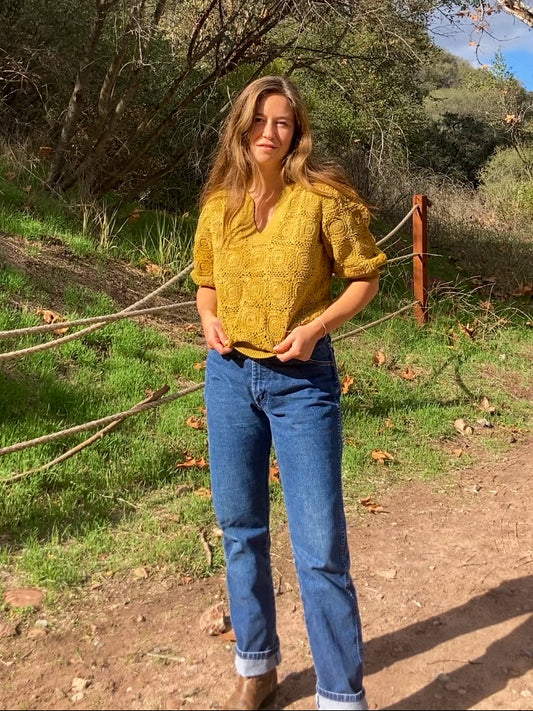 Marigold Knit Sweater Top