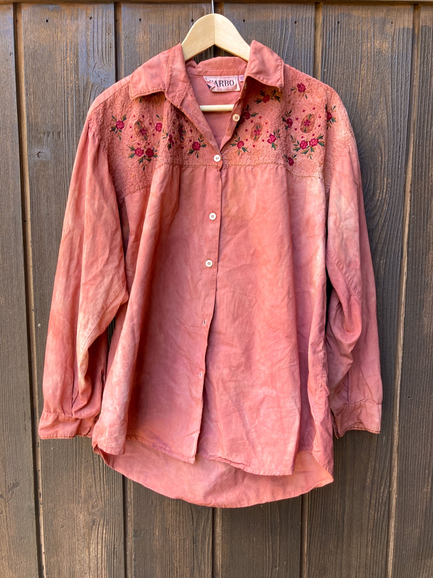 Madder Embroidered Western Blouse