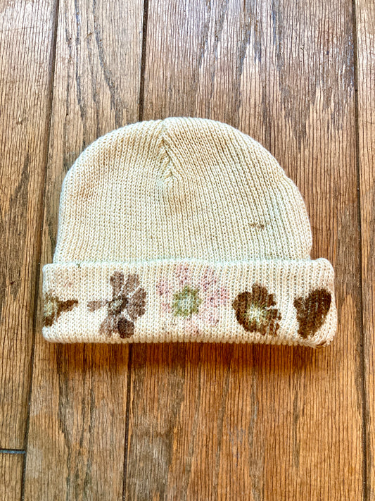Flower Pressed Beanie - The Rose