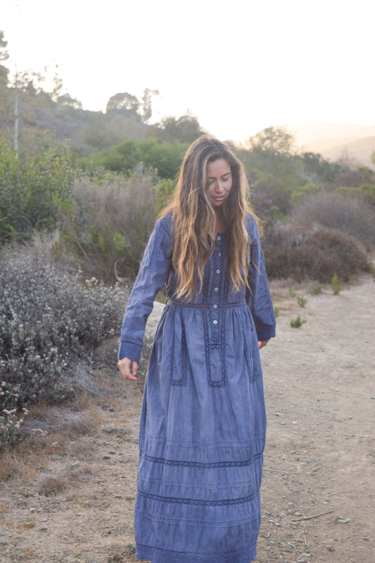 Logwood Maxi Embroidered Dress