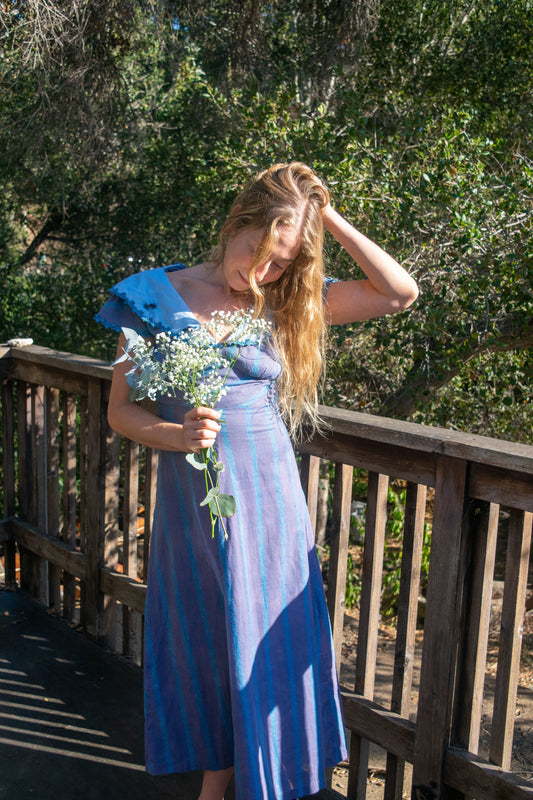 Indigo Collared Dress