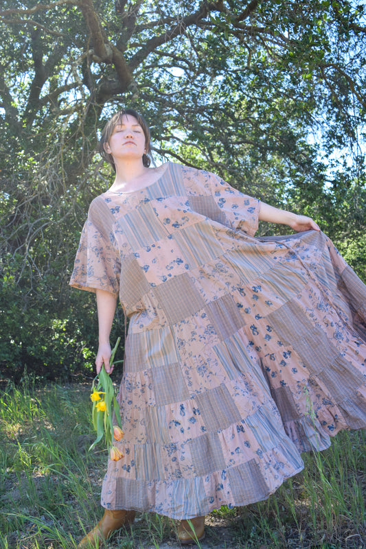 Cutch & Logwood Patchwork Maxi Dress